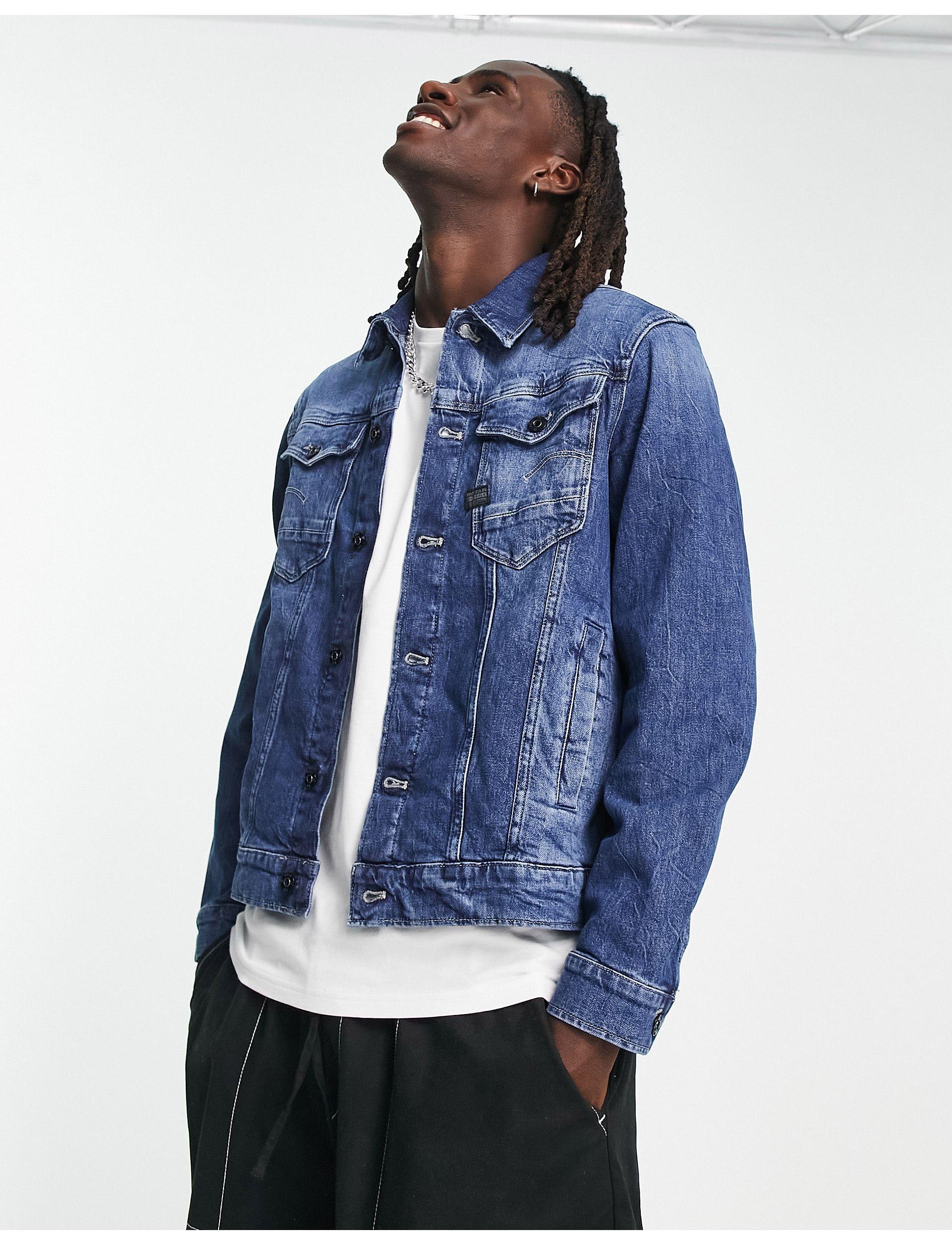 G-Star RAW Arc 3d Denim Jacket in Blue for Men | Lyst