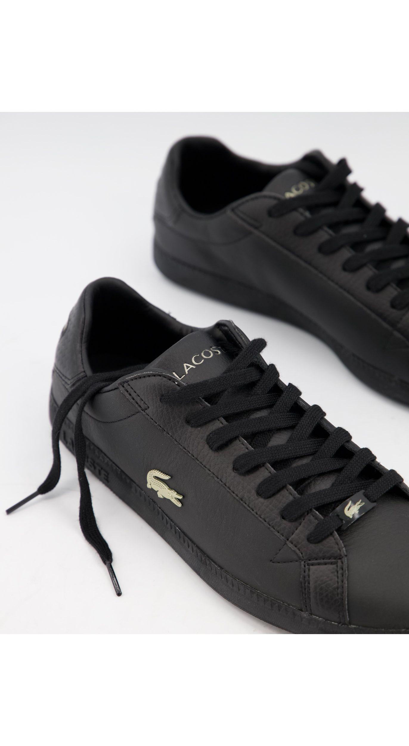 Lacoste Graduate Trainers With Gold Croc in Black for Men | Lyst