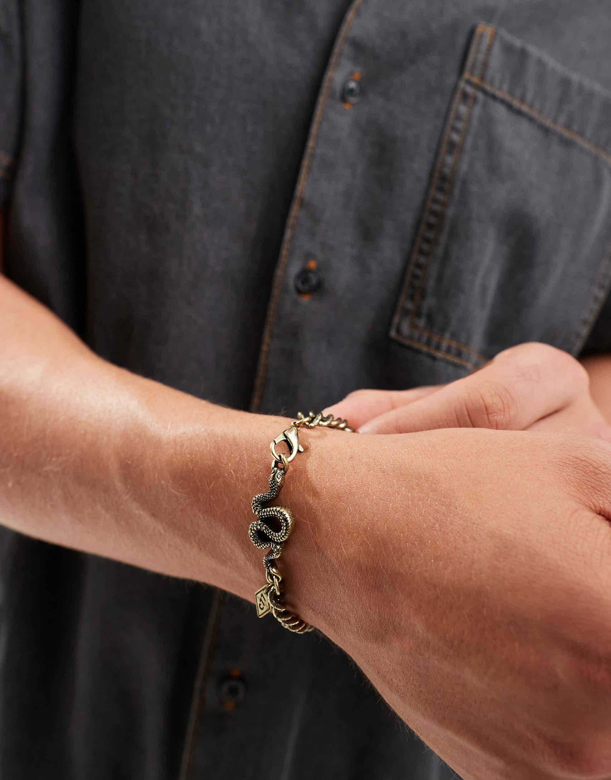 Metallic Classics 77 Bracelets for Men Lyst Canada