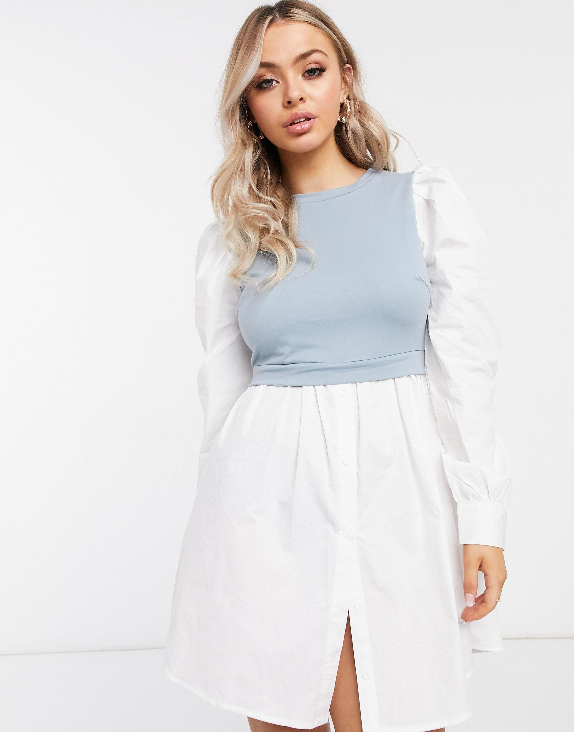 shirt dress with sweater