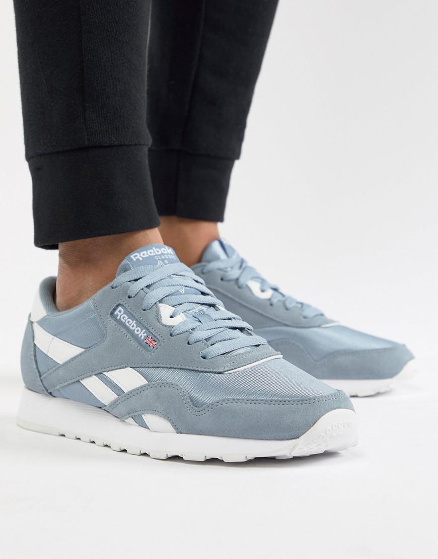 reebok nylon white alpine trainers