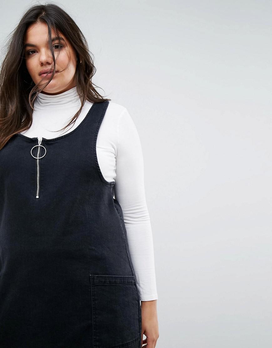 simply be denim pinafore