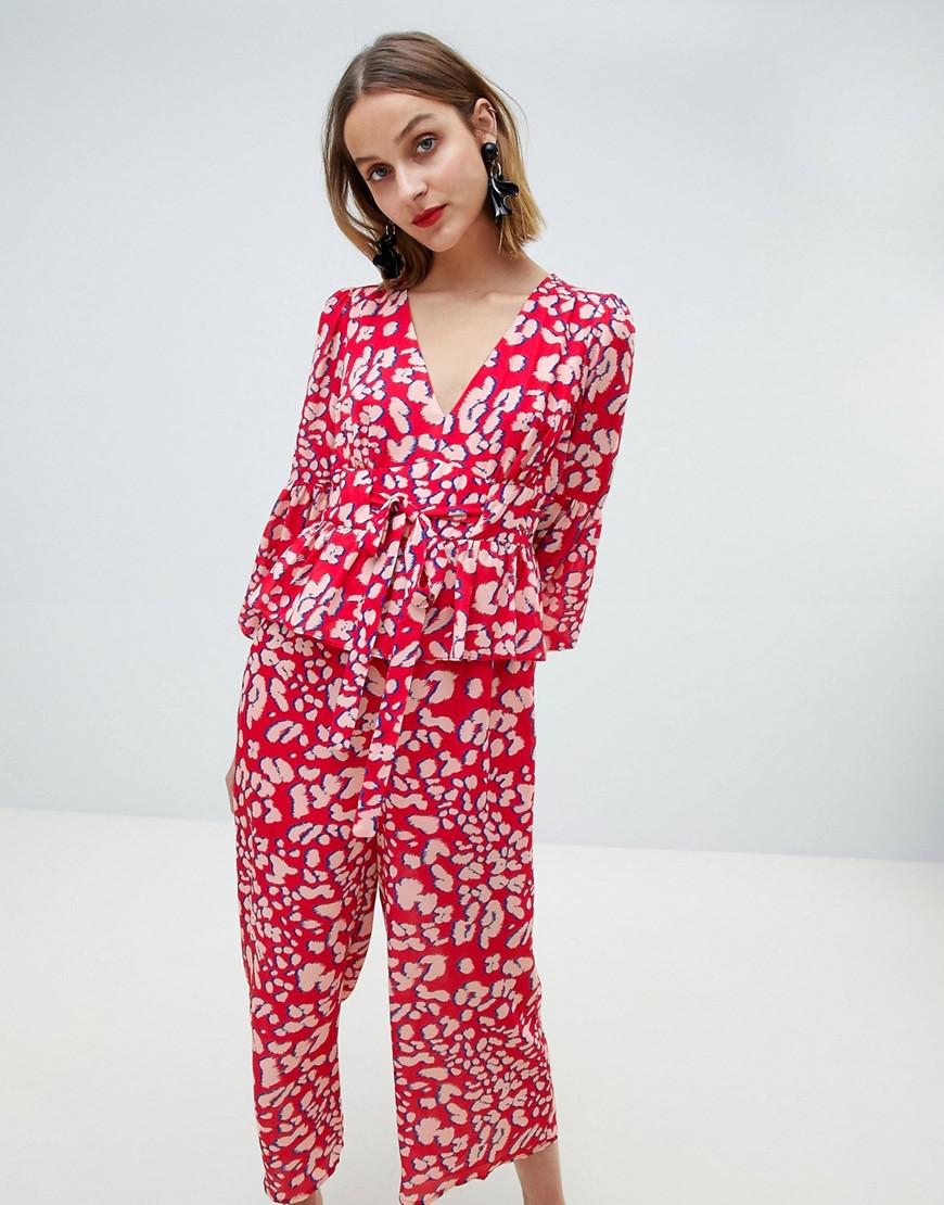 red leopard jumpsuit