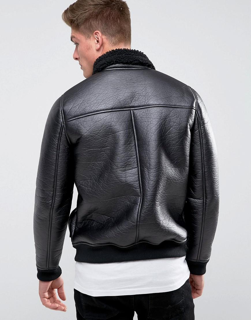 barneys faux leather jacket