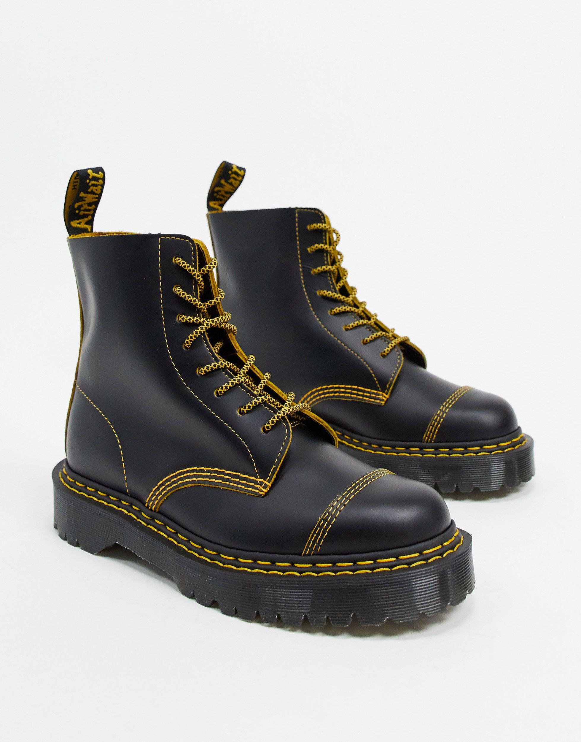 Dr. Martens Leer 1460 - Pascal Bex - Schoenen Met Dubbel Stiksel in het  Zwart voor heren - Lyst