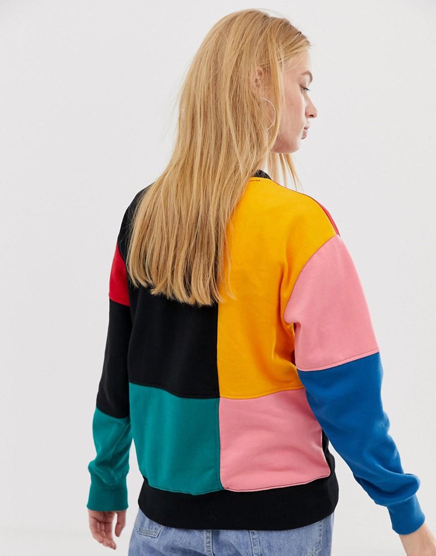 vans patchwork sweatshirt