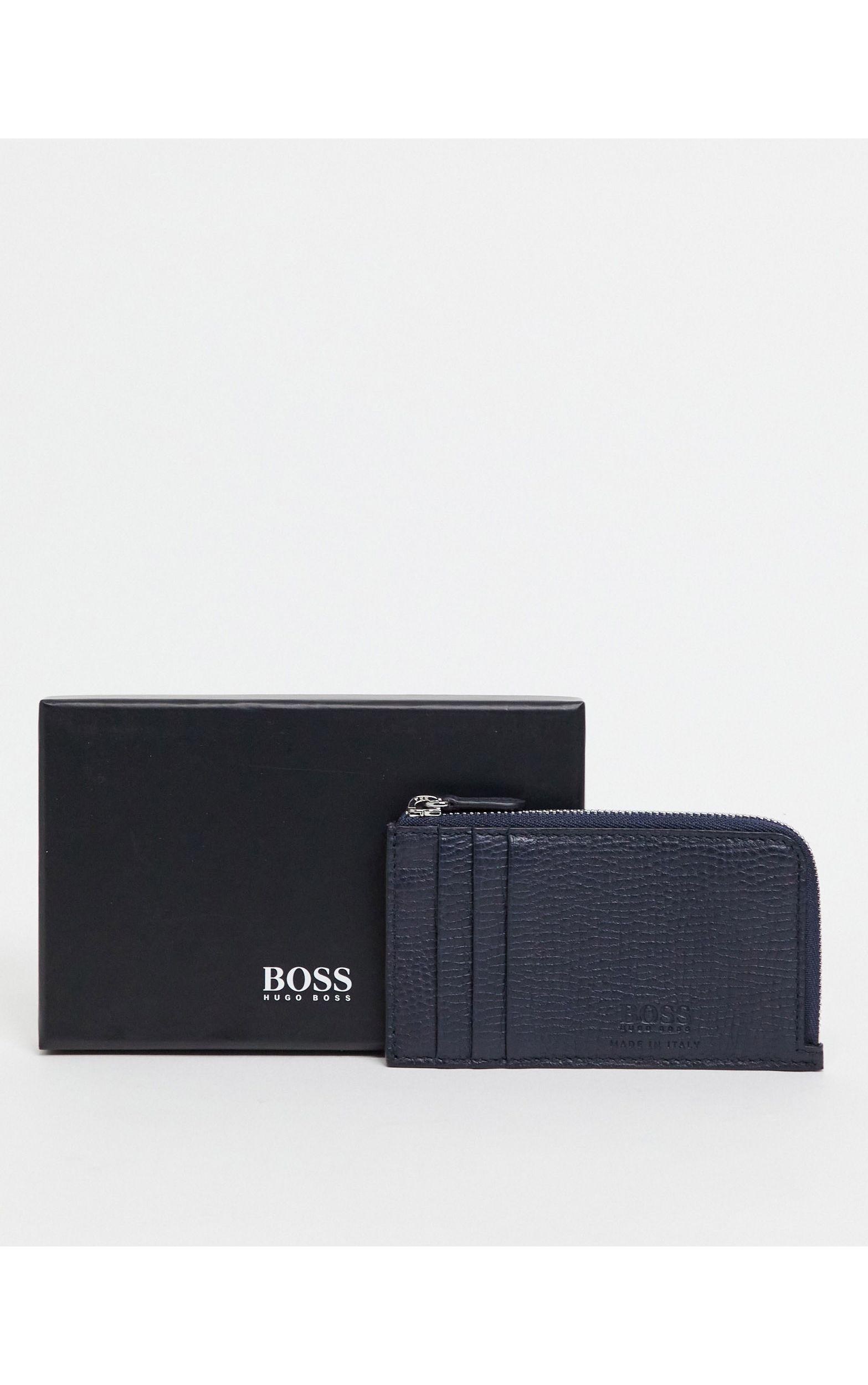 Boss - portefeuille long zippé - bleu BOSS by HUGO BOSS pour homme en  coloris Bleu | Lyst