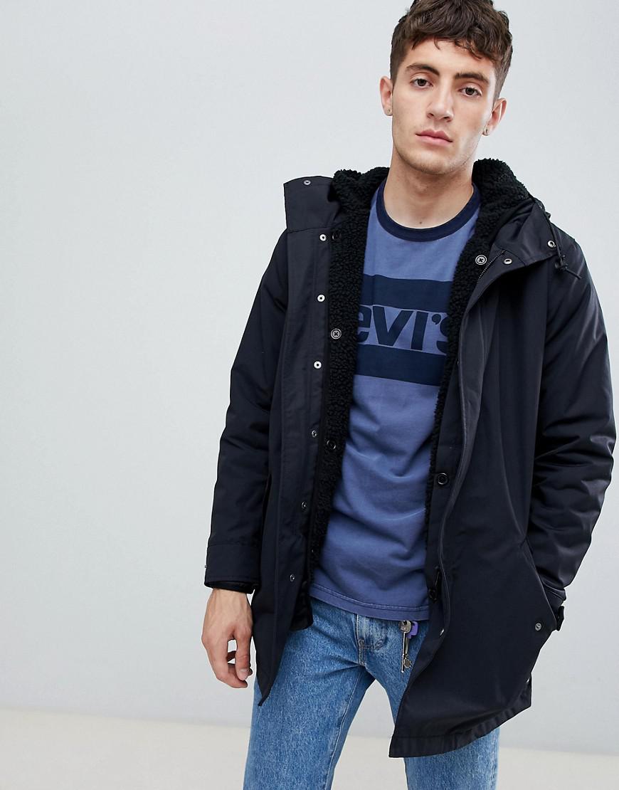 levi's down davidson borg lined parka