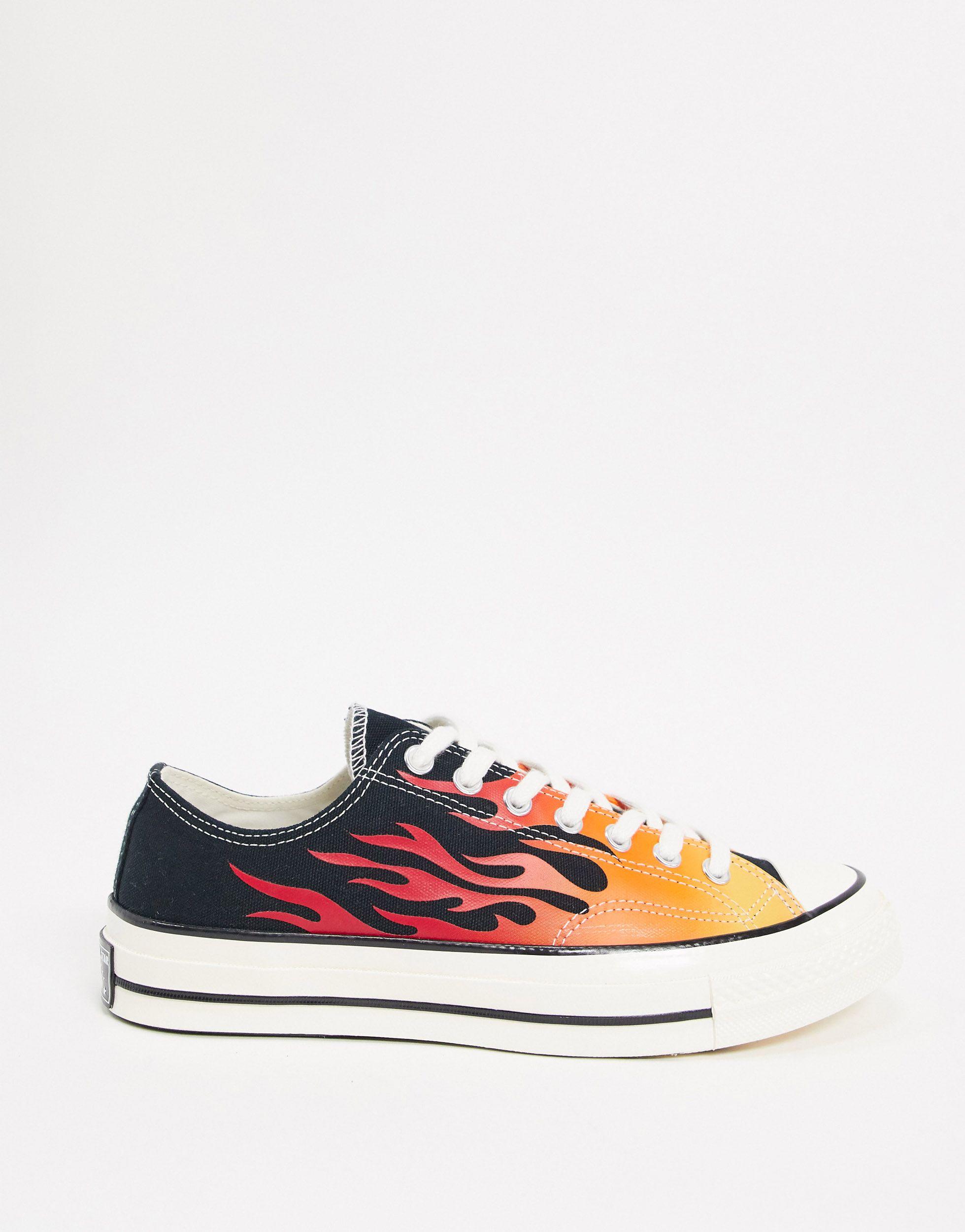 Converse Canvas Flame Chuck 70 Low Sneakers for Men - Save 81% | Lyst