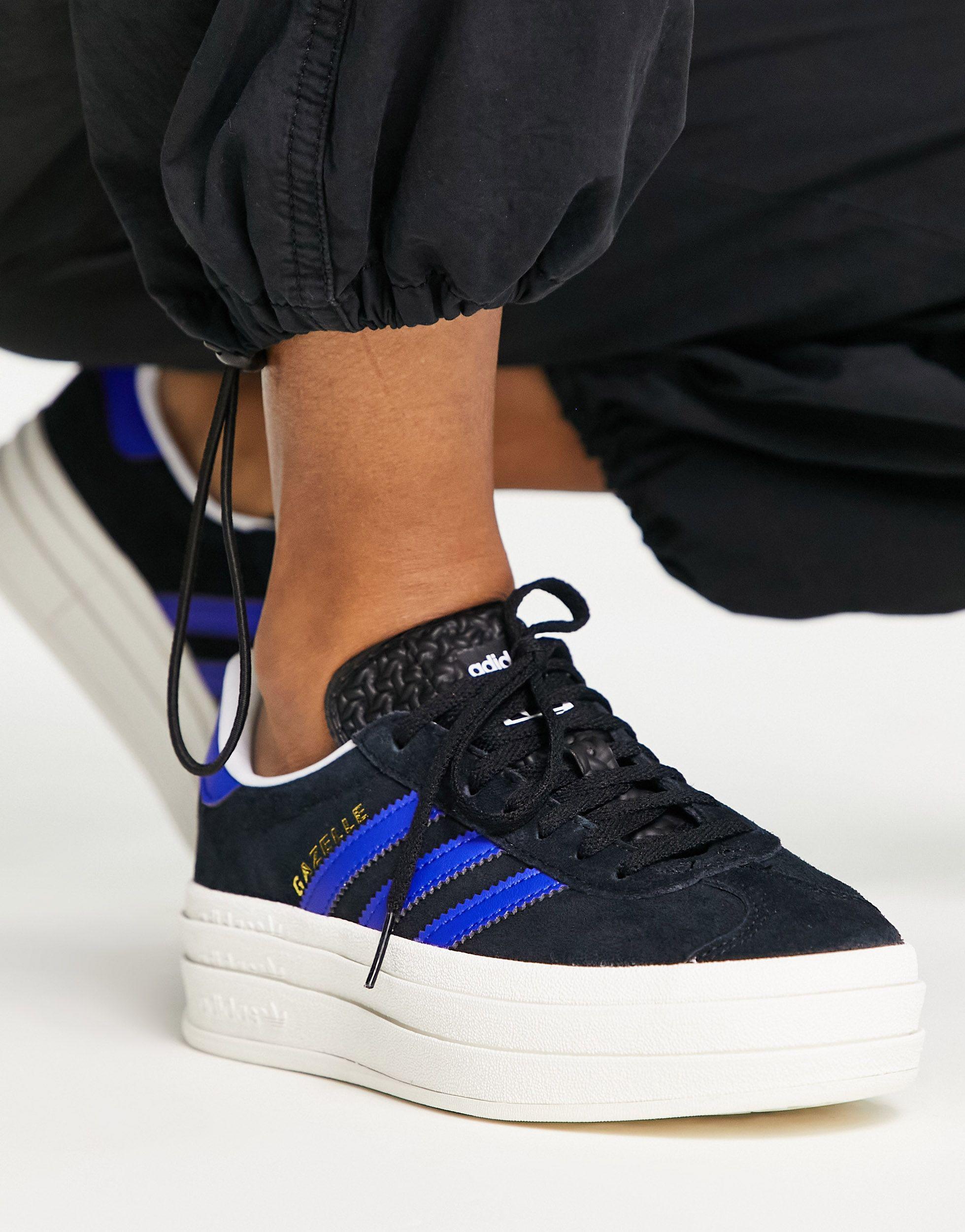 adidas Originals Gazelle Bold Platform Trainers in Black | Lyst UK