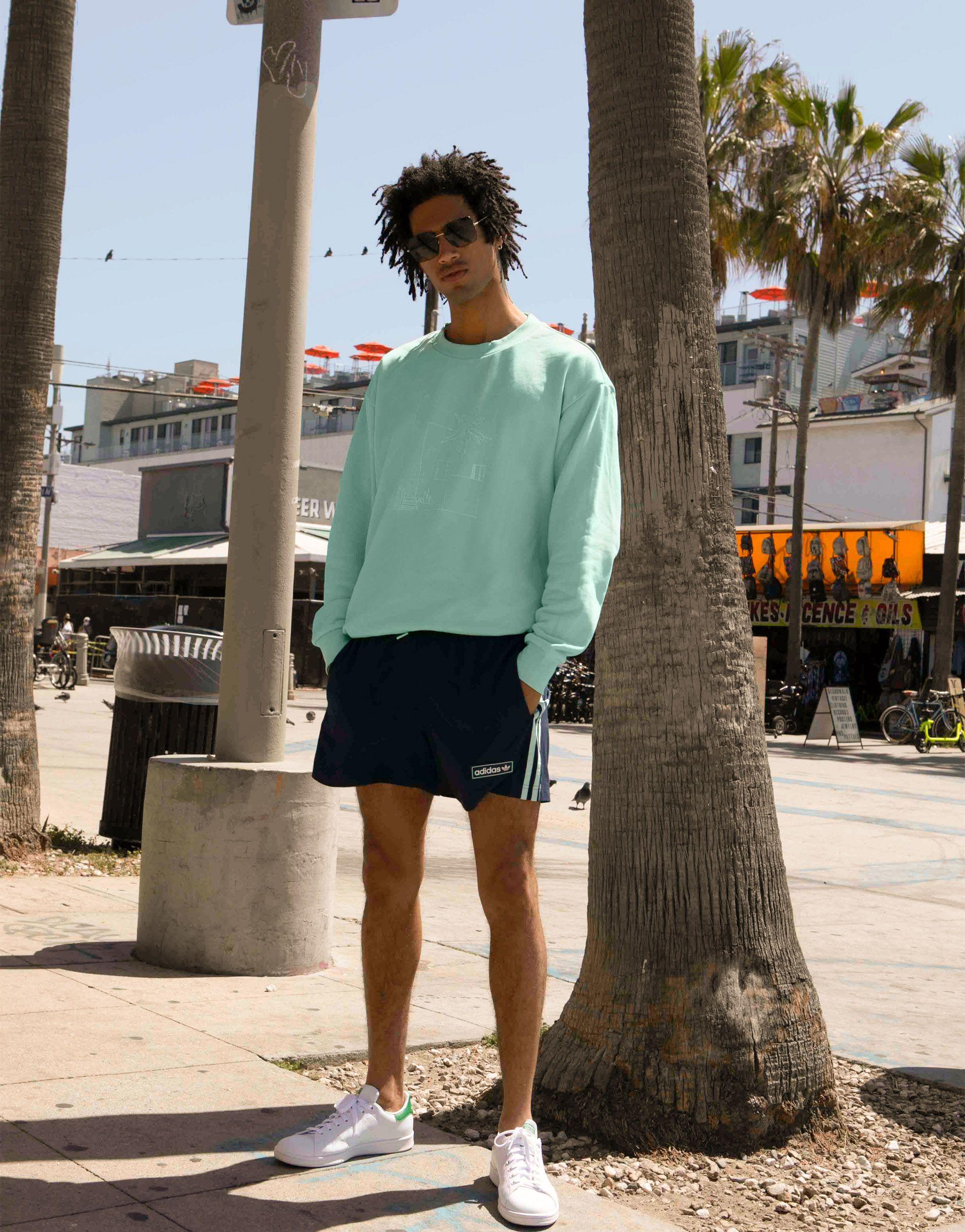 Adidas Trefoil Sweatshirt Street Style Outfit - Your Average Guy