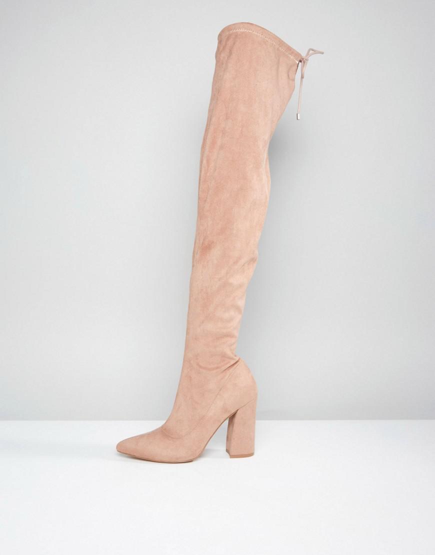 pointed toe over the knee boots
