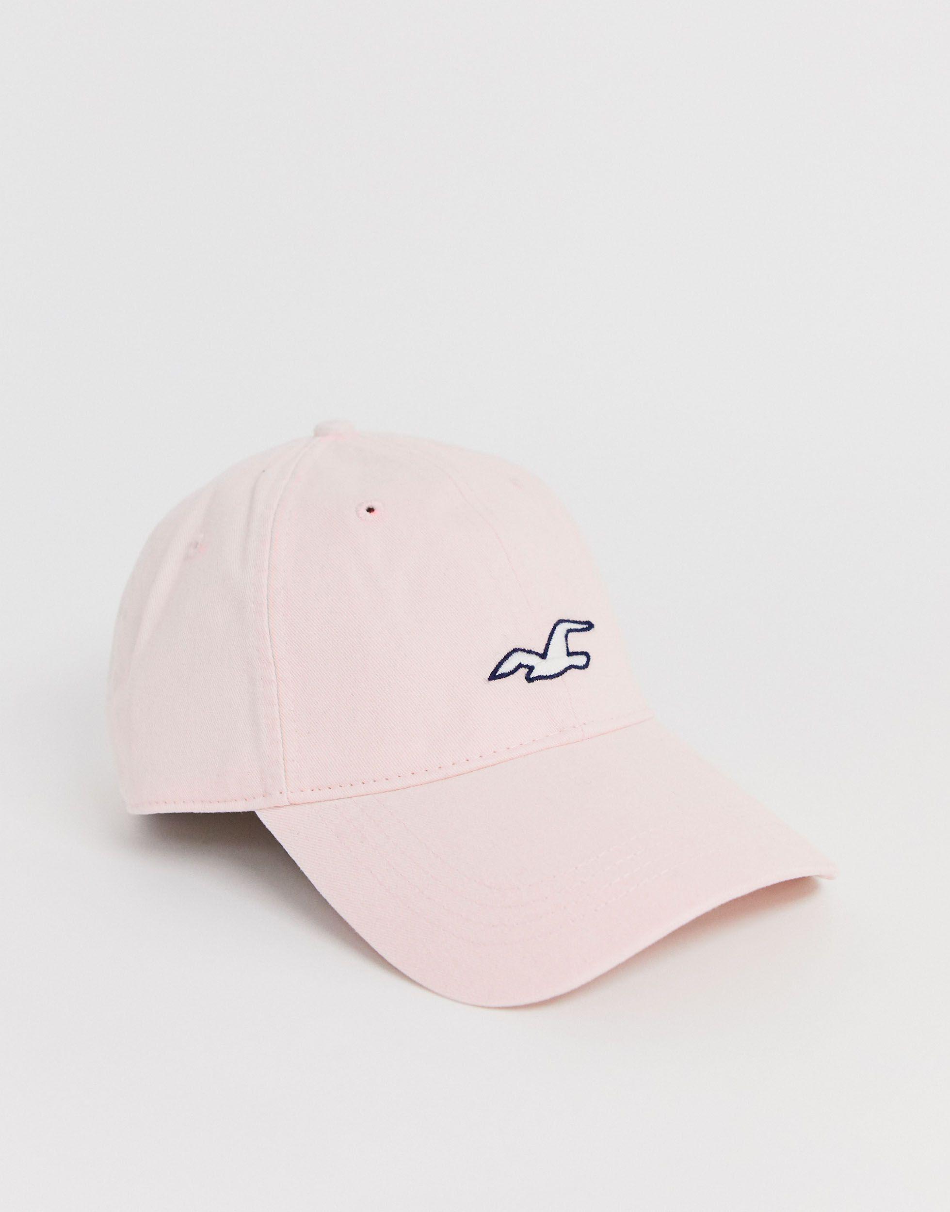 Cappellino rosa con logoHollister in Cotone da Uomo colore Rosa | Lyst