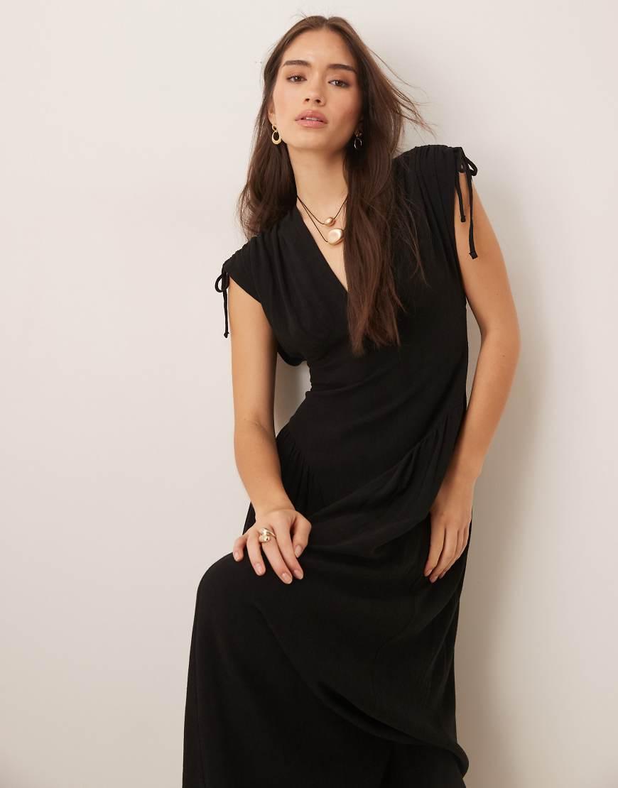 Vestido Asos Vestido Negro Playero Largo Asos Vestidos Vestido