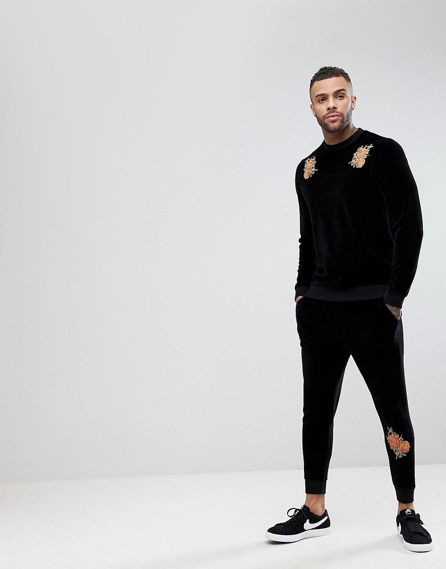 asos velvet tracksuit