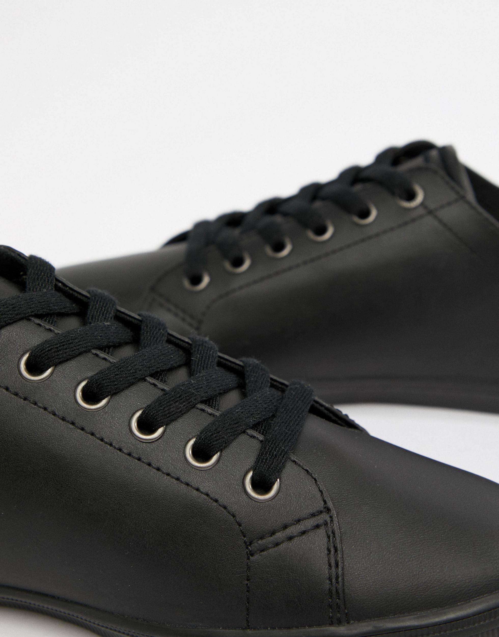 fred perry black plimsolls