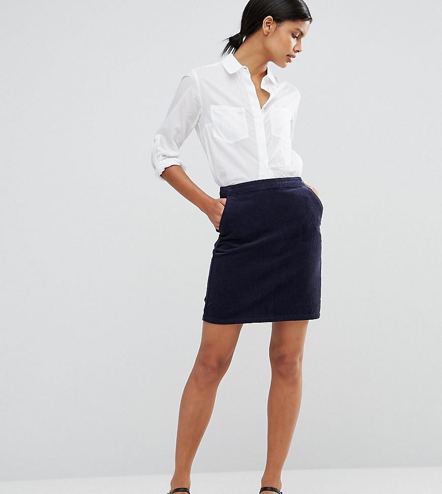 Warehouse navy cord skirt Clearance