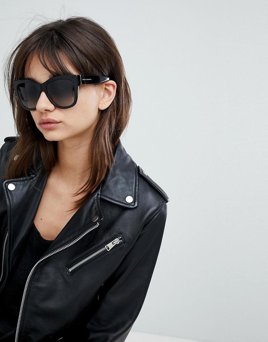 Dolce & Gabbana 0dg4270 Cat Eye Sunglasses In Black 55mm for Men - Lyst