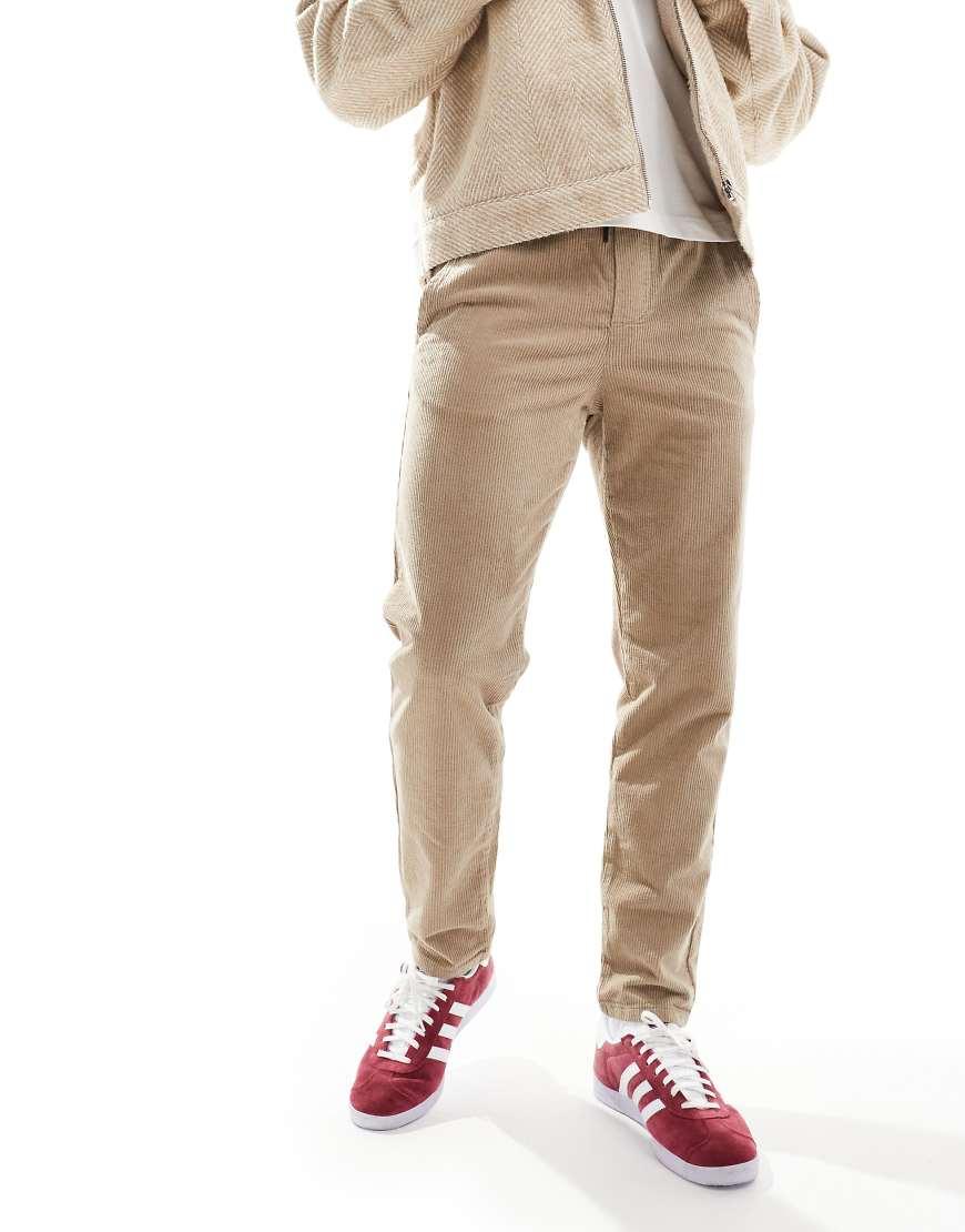 Only Sons Tapered Cord Trouser in Natural for Men Lyst UK