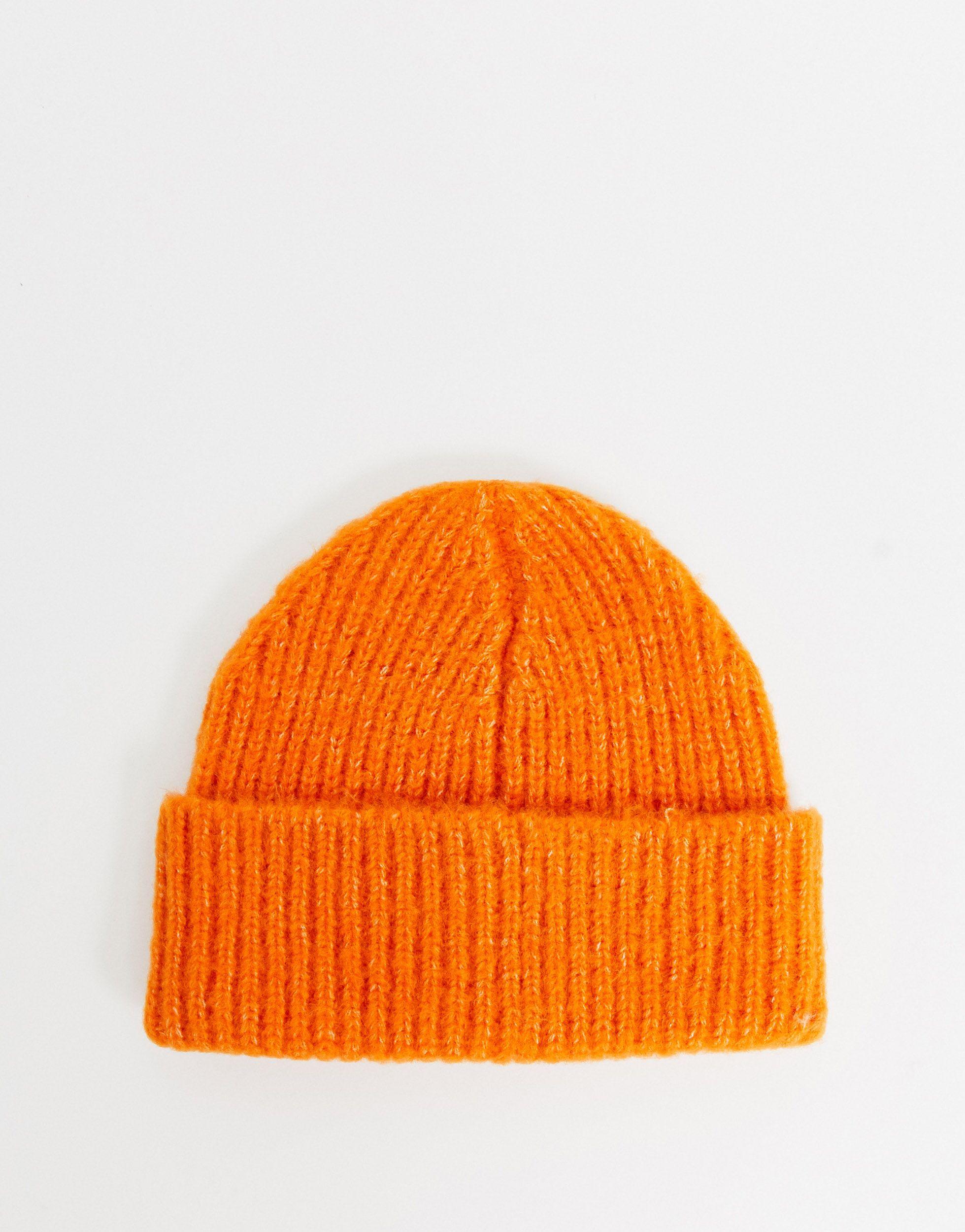orange fisherman beanie