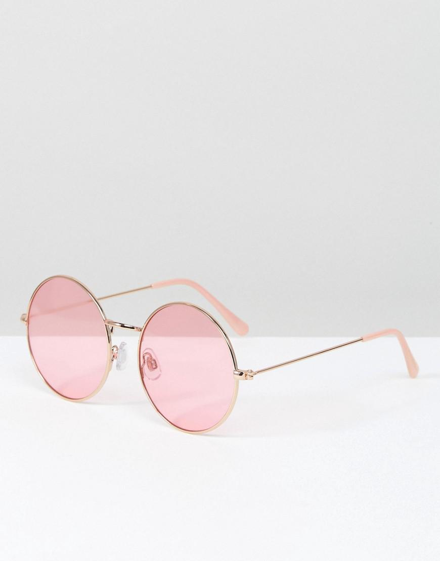 rose gold circle glasses