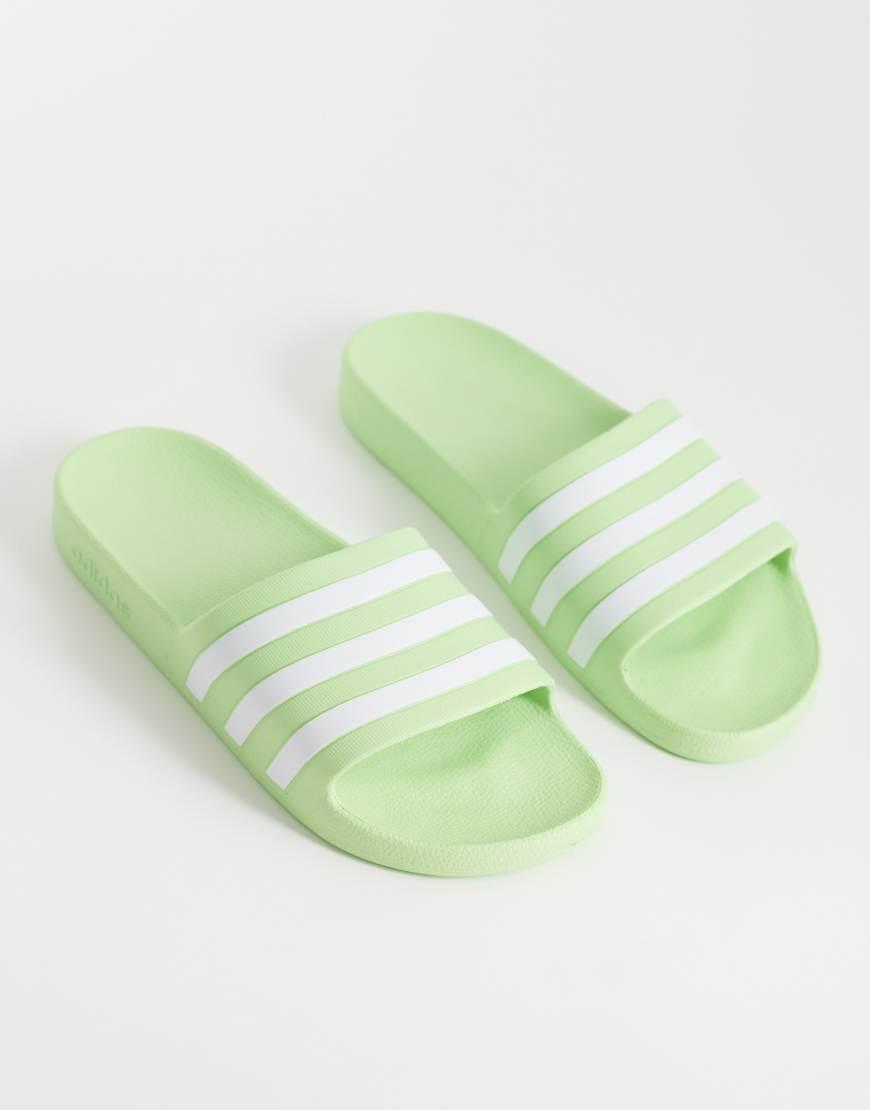 adidas gazelle silver green womens adidas Adilette Aqua Sliders