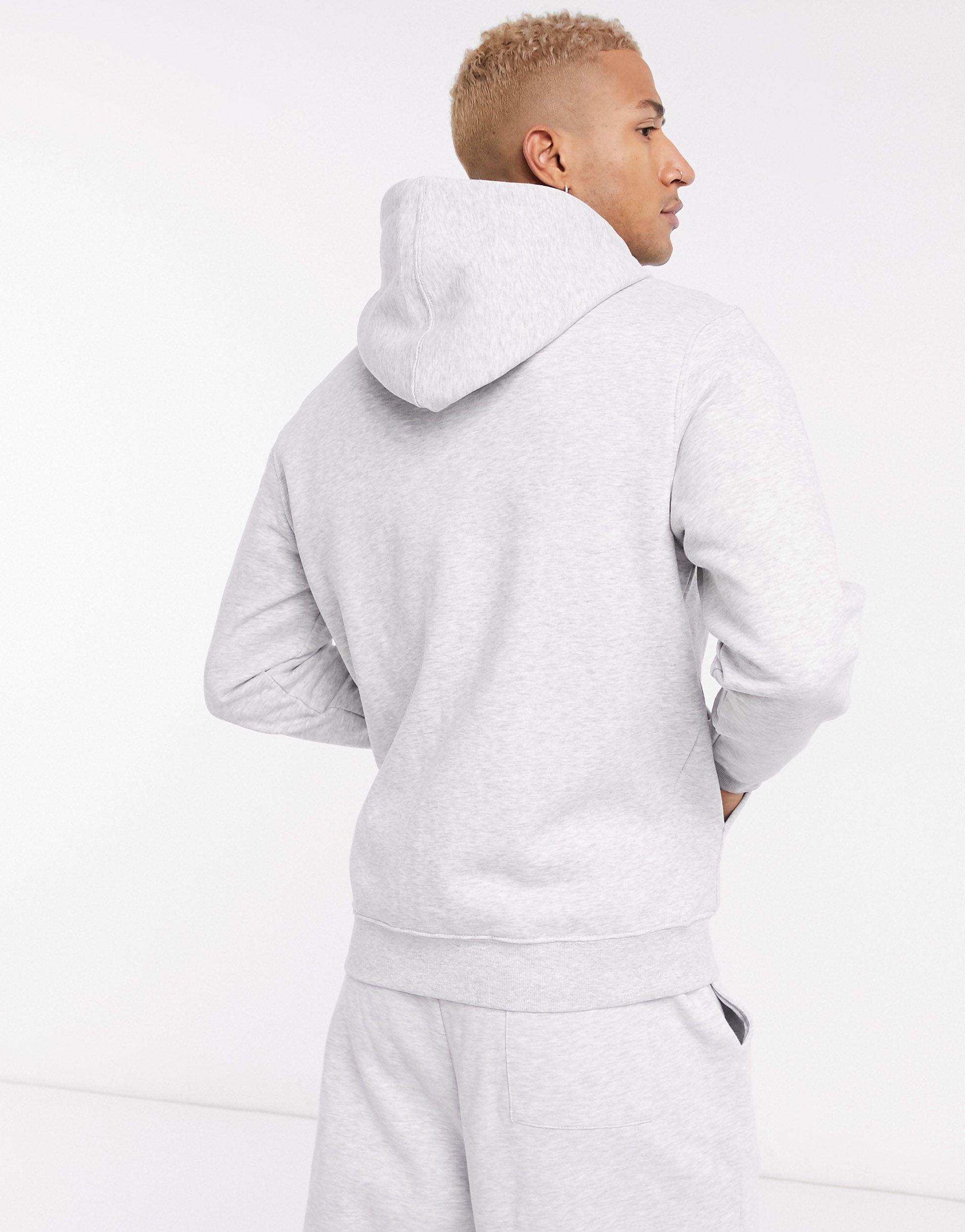 Weekday Standard Zip Hoodie in Grey (Gray) for Men | Lyst