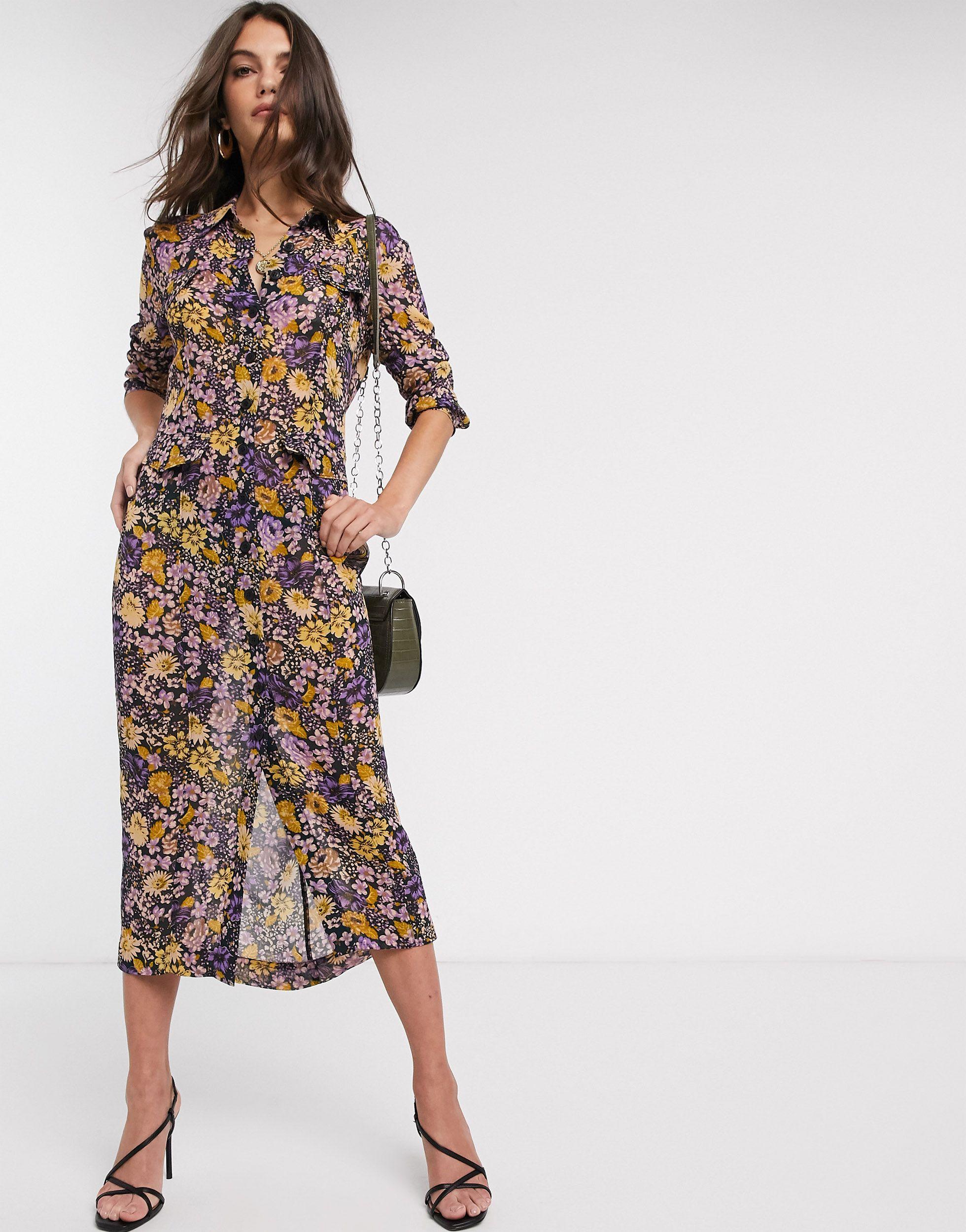 flower overlay dress