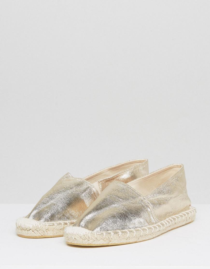 gold glitter espadrille