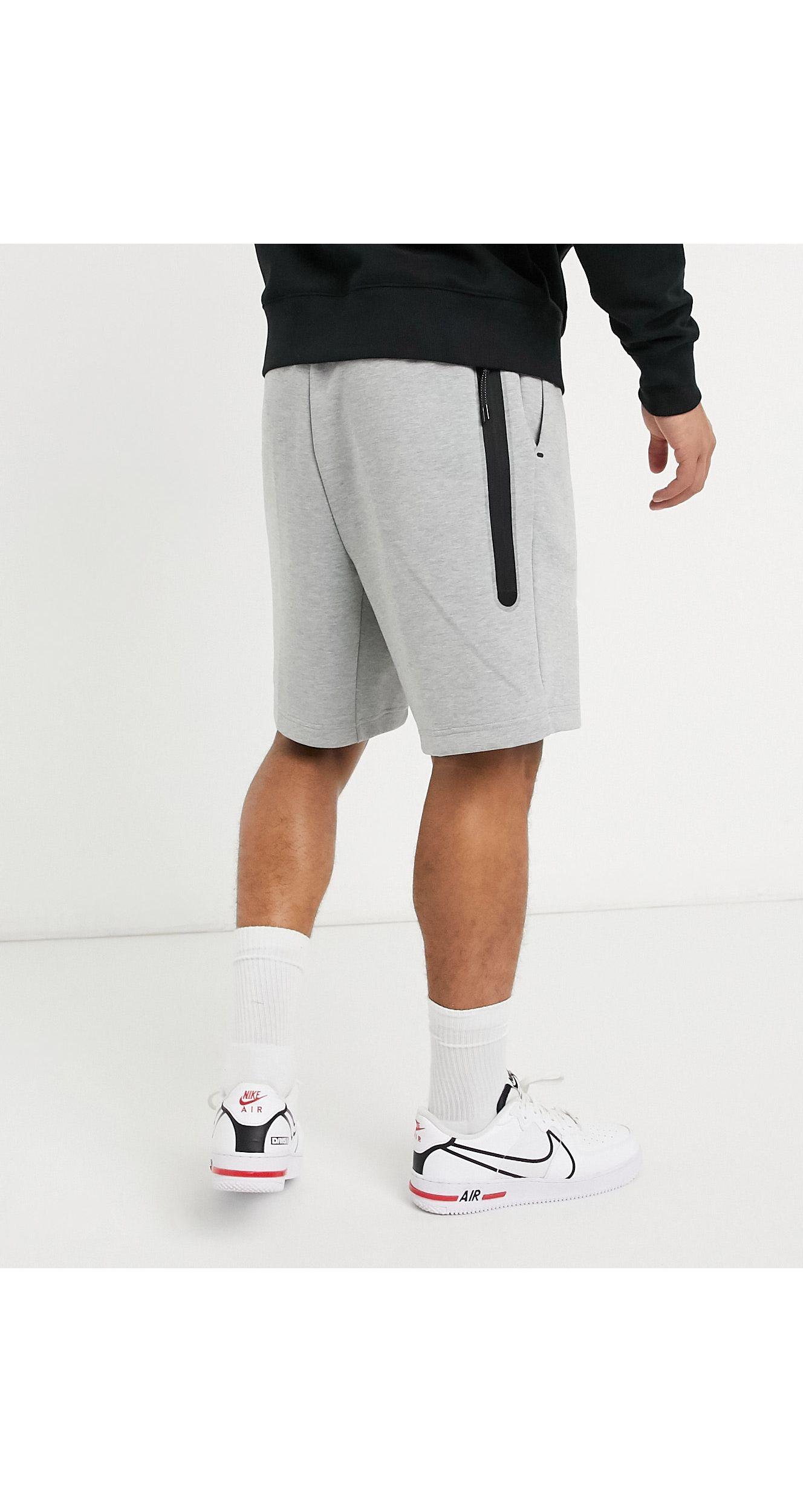 Nike Sportswear Tech Fleece Shorts in Gray for Men | Lyst