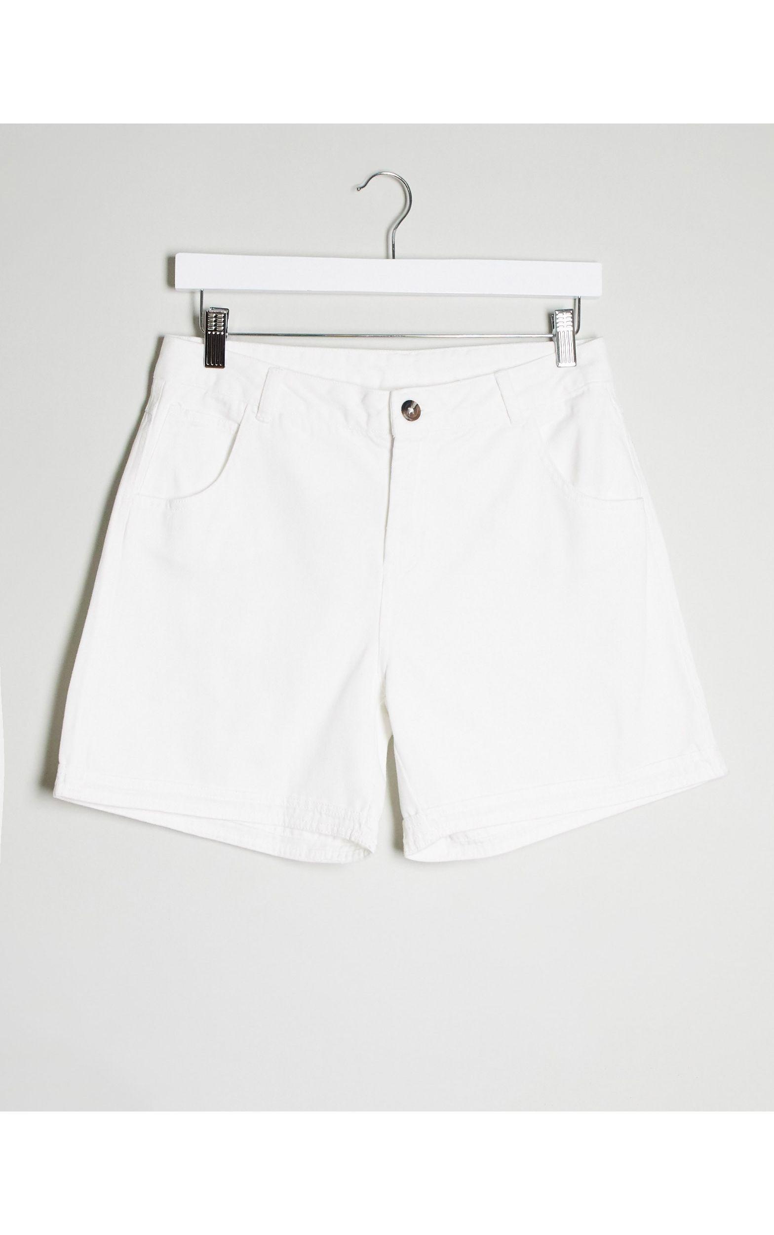 Pantalones vaqueros cortos Noisy May de color Blanco - Lyst