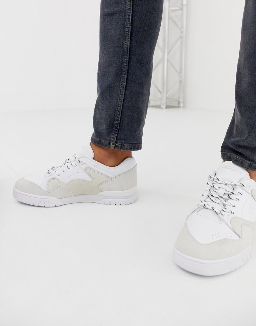 Lacoste Leather Court Point Chunky Trainers in White for Men - Lyst