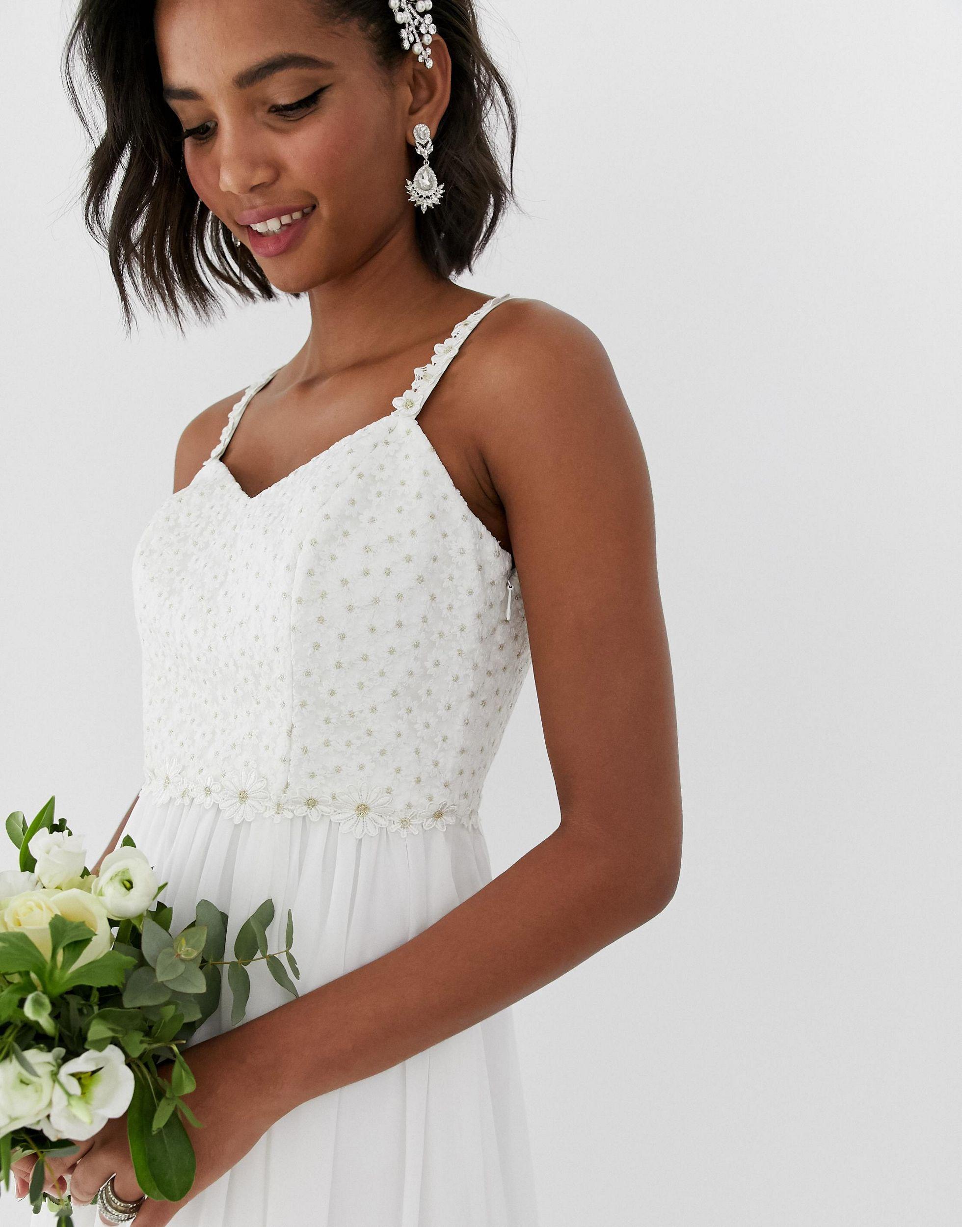 Ted Baker Synthetik Florales Midikleid Mit Faltenrock Und Tiefem Saum In Weiss Lyst