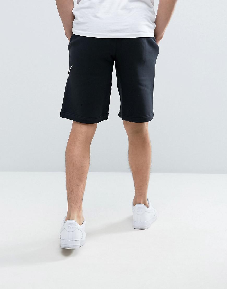 NIKE CLUB SHORTS WITH LARGE LOGO FLEECE EXP BLACK 843520-010