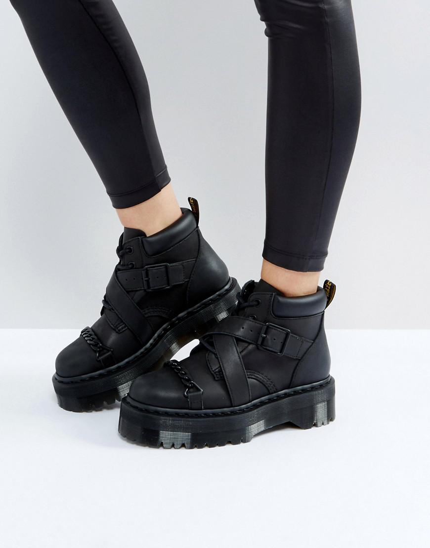 black flatform boots