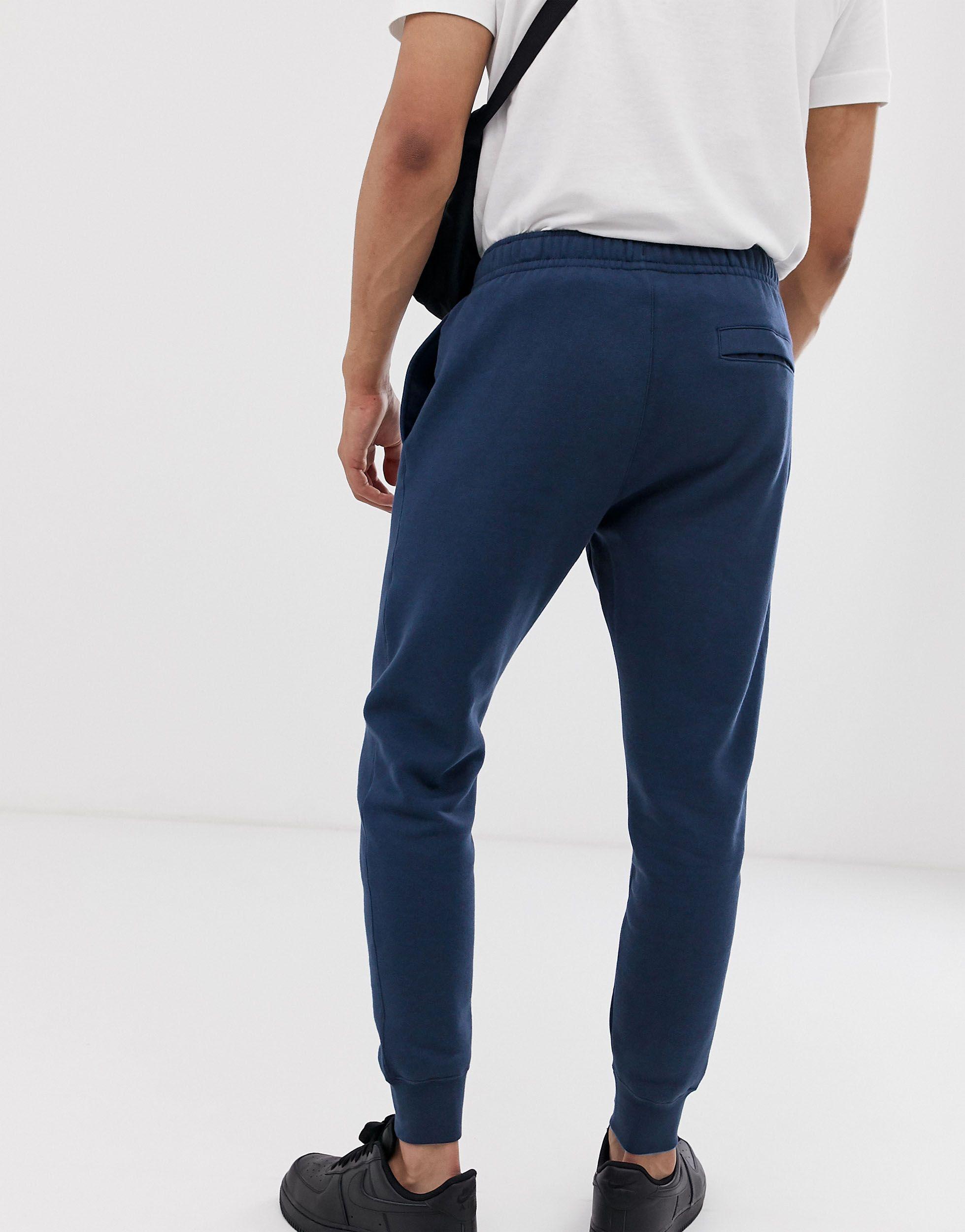 Nike Fleece Tall Cuffed Club jogger in Navy (Blue) for Men - Lyst