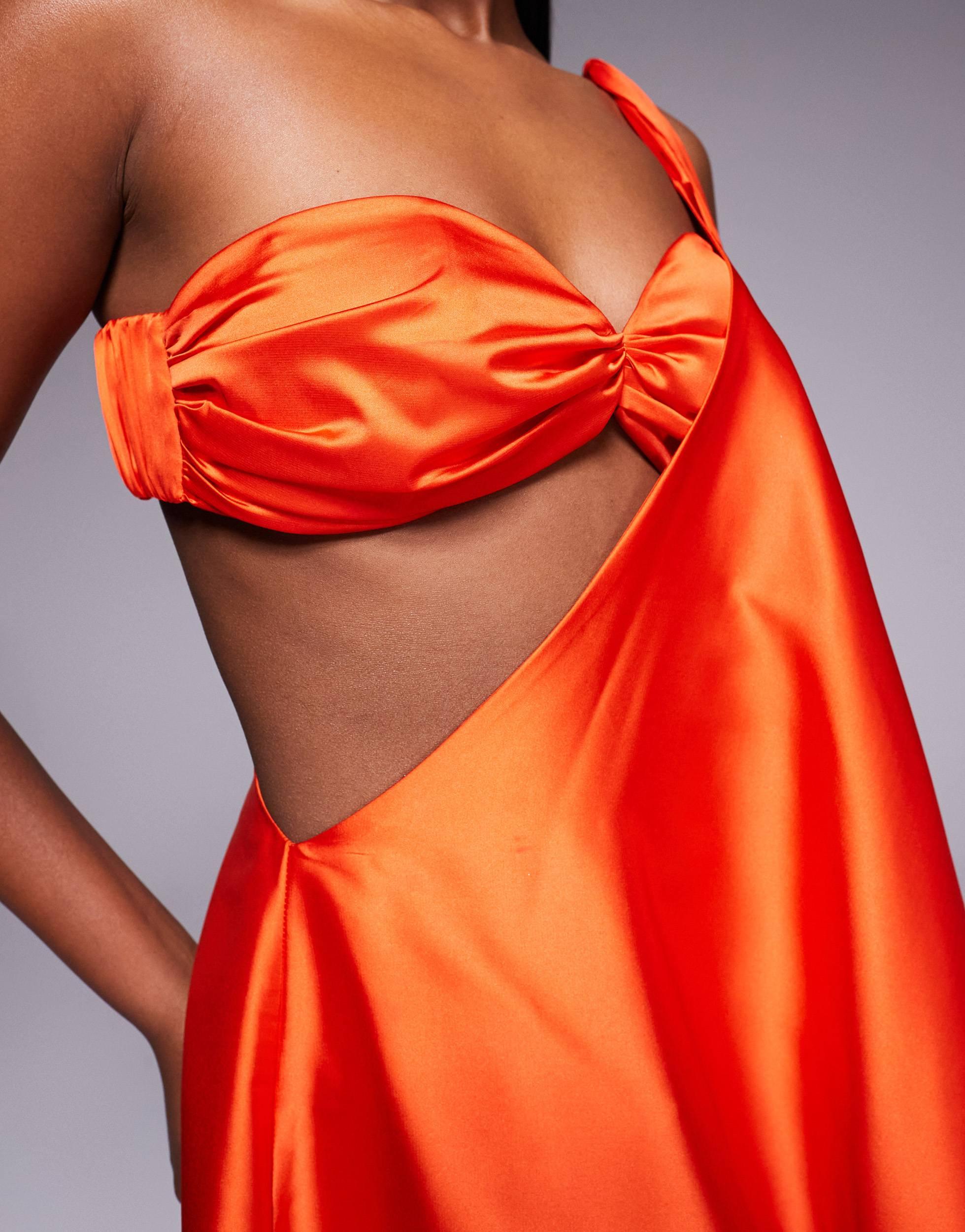 strapless open back dress THEO MAXI DRESS main image 1