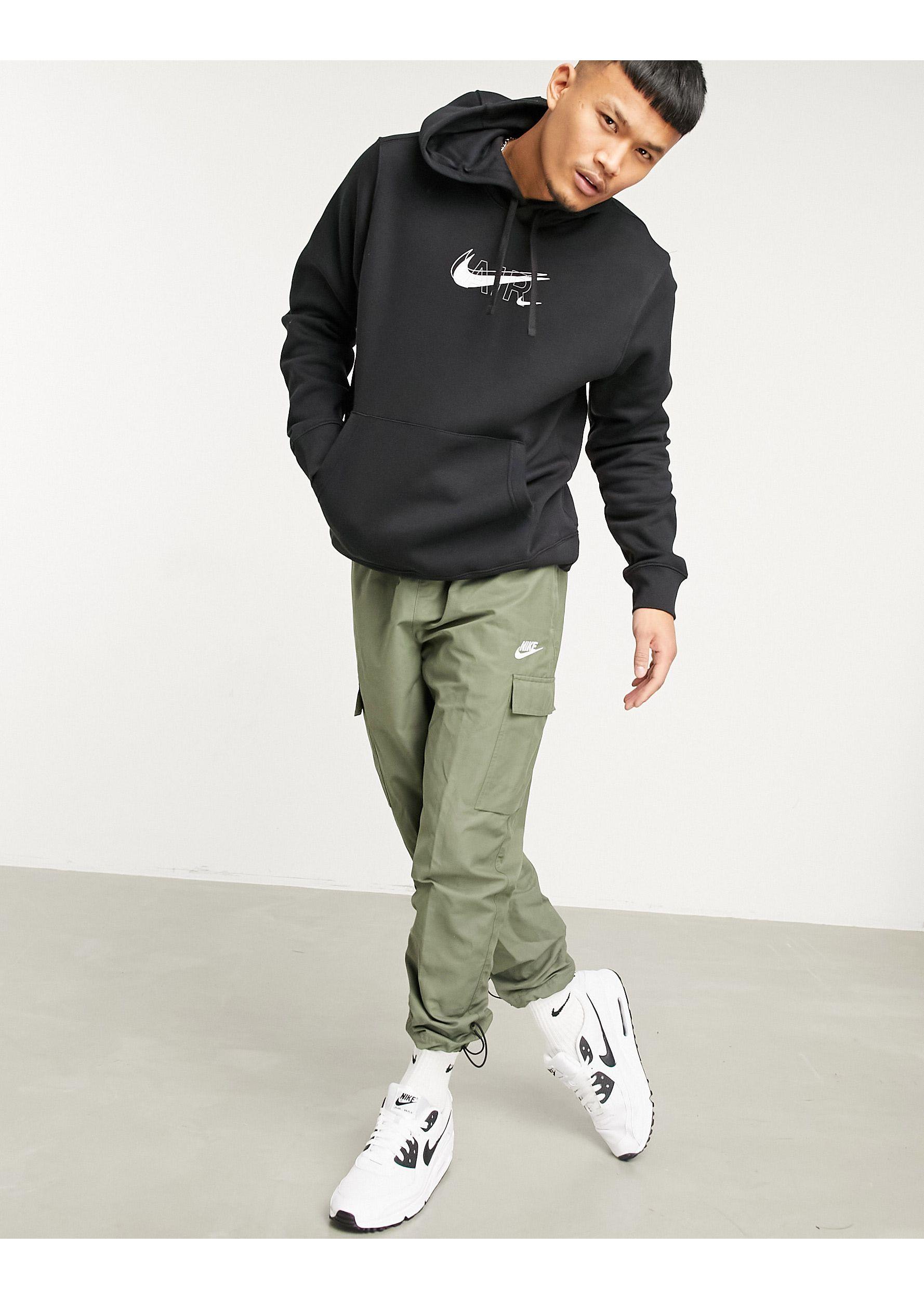 Sudadera negra con capucha Air Print Pack Nike de hombre de color Negro -  Lyst