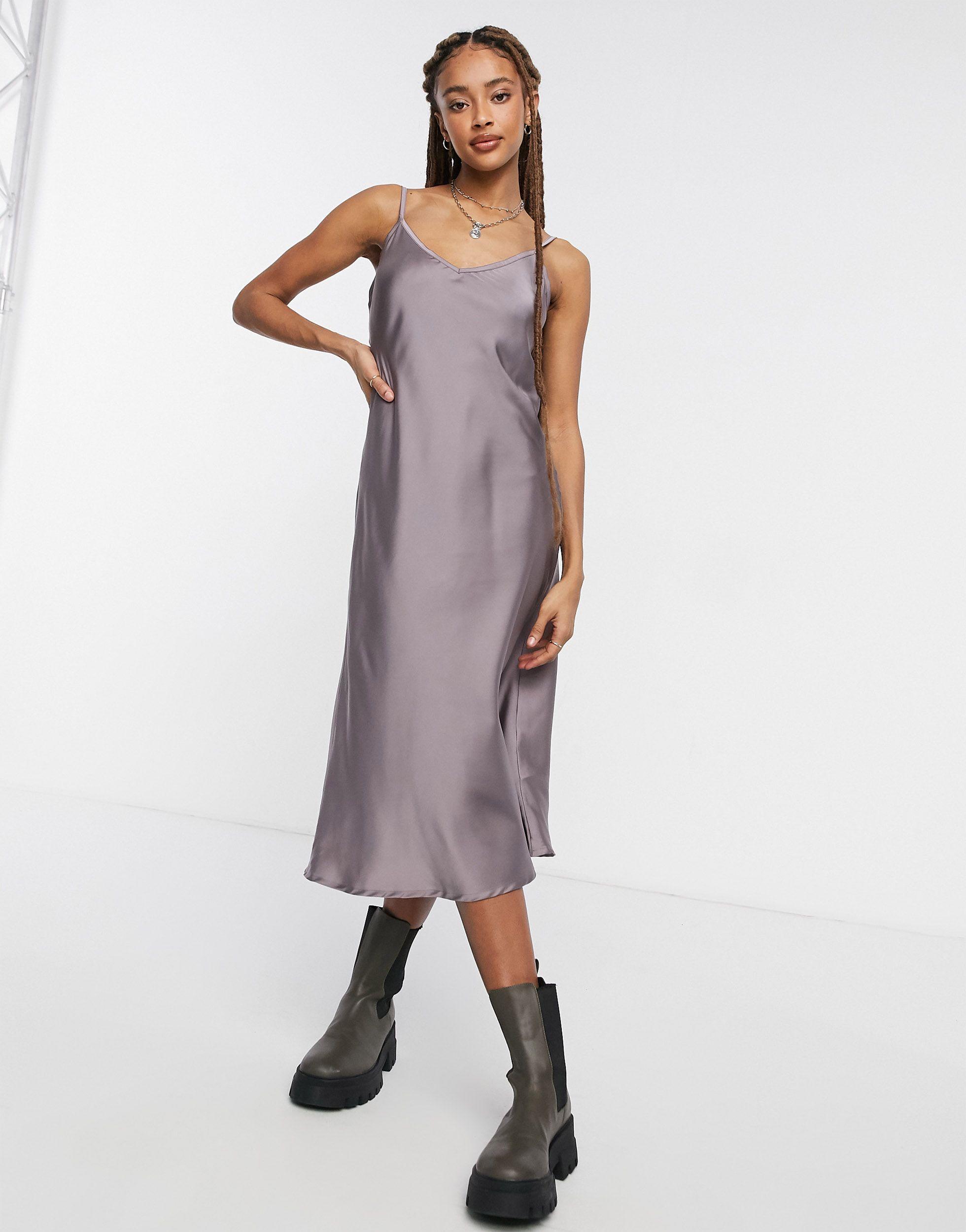 all saints satin dress