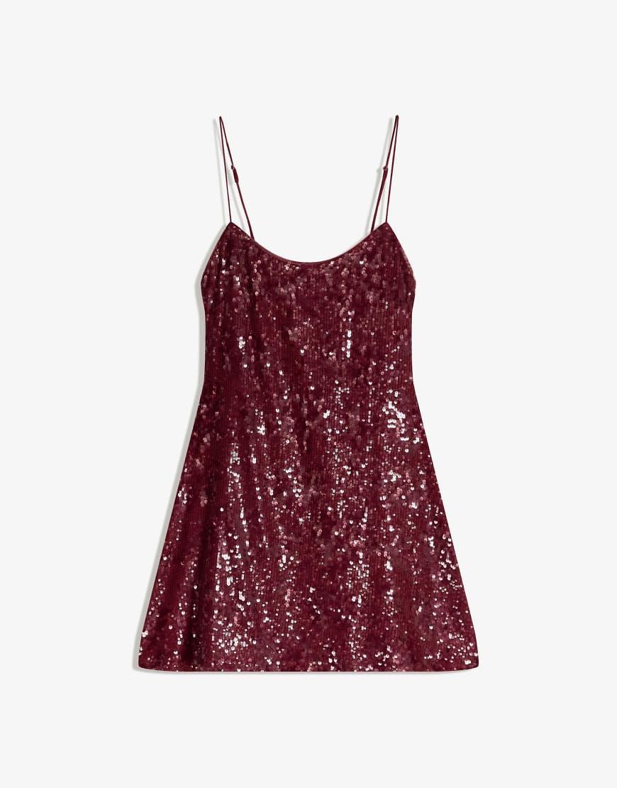 bershka sequin dress Bershka Dress in Black