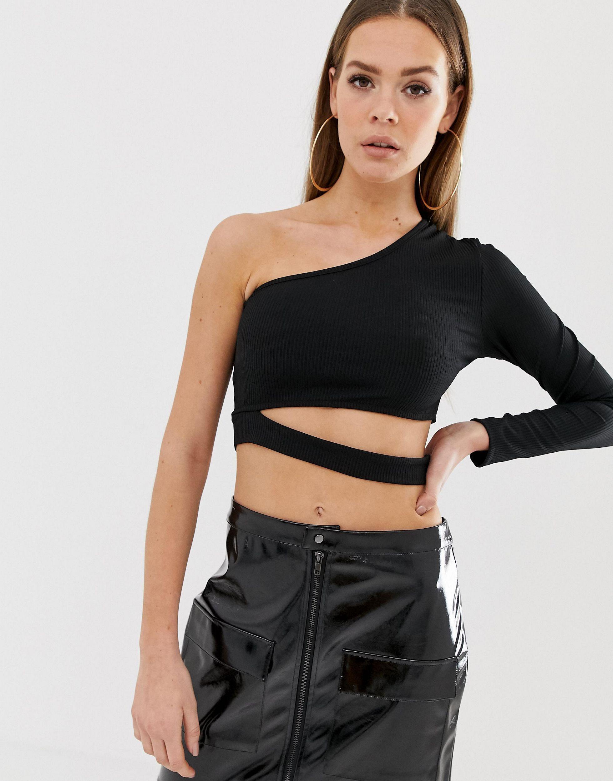 asos one shoulder top