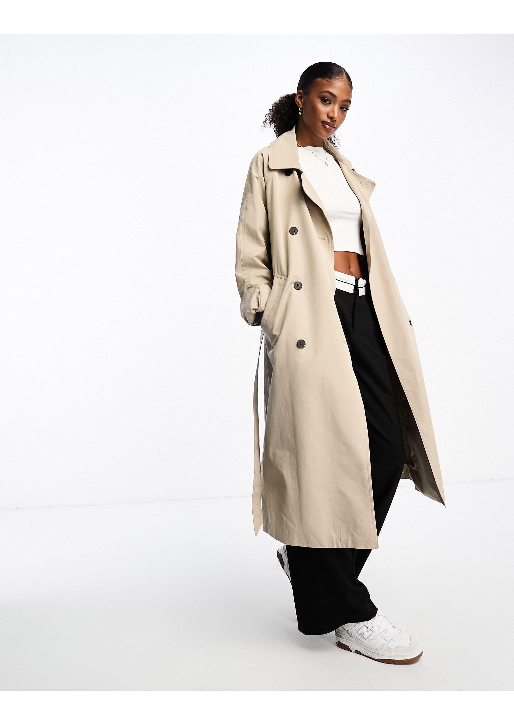 Monki clearance belted coat