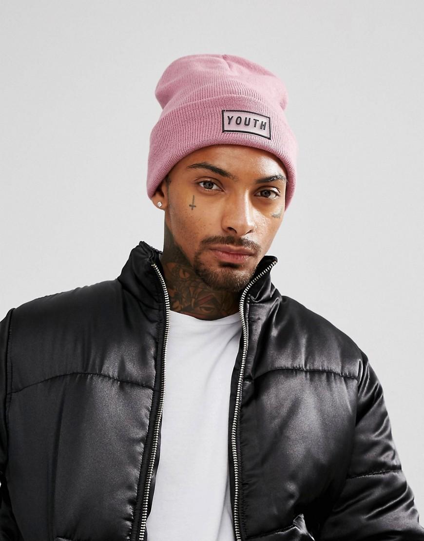 Pink beanie for men Clearance