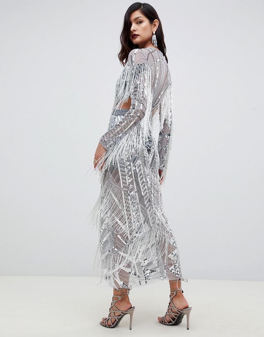 bea cold shoulder ruffle dress
