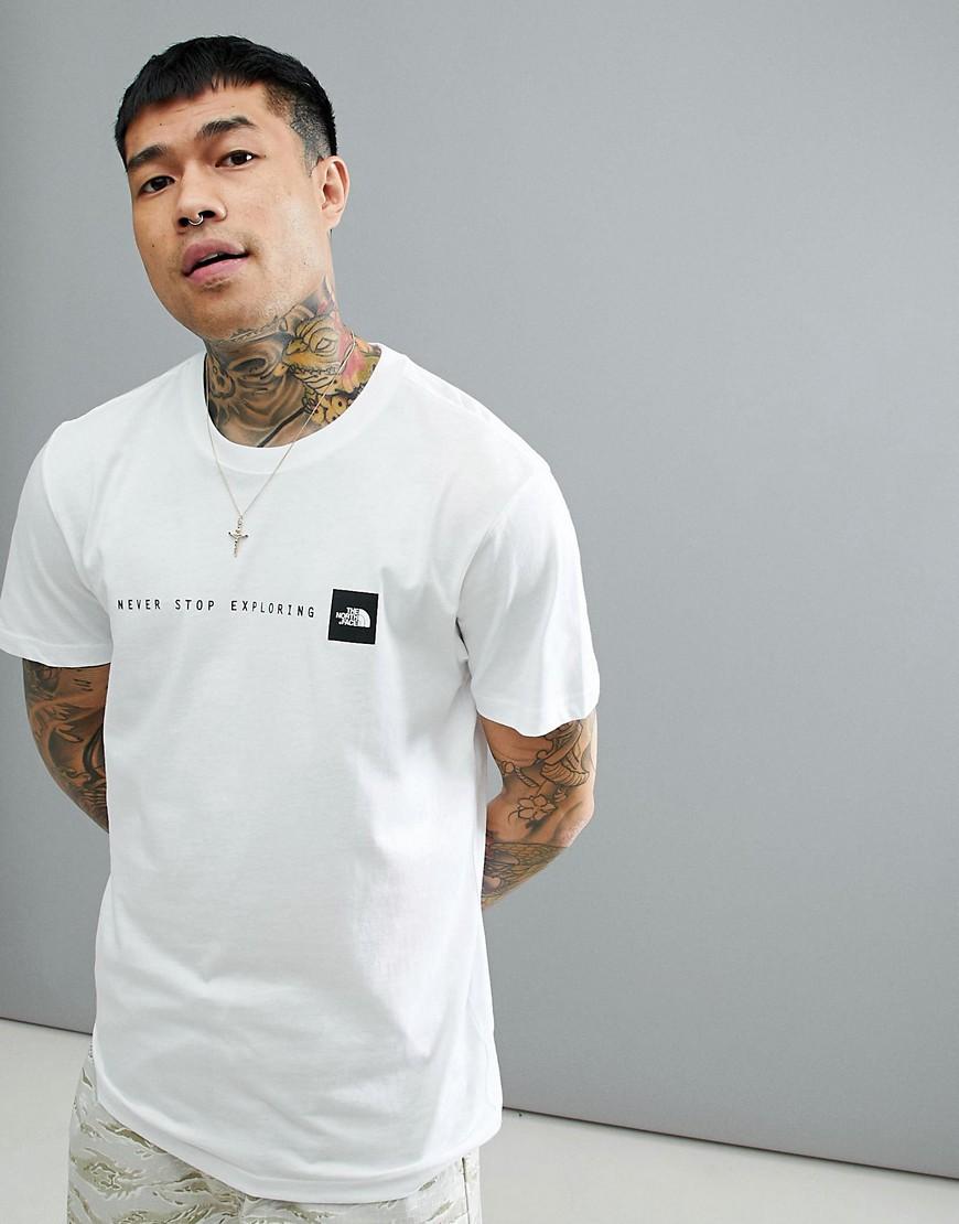 The North Face Stop Exploring Print T-shirt White for Men | Lyst