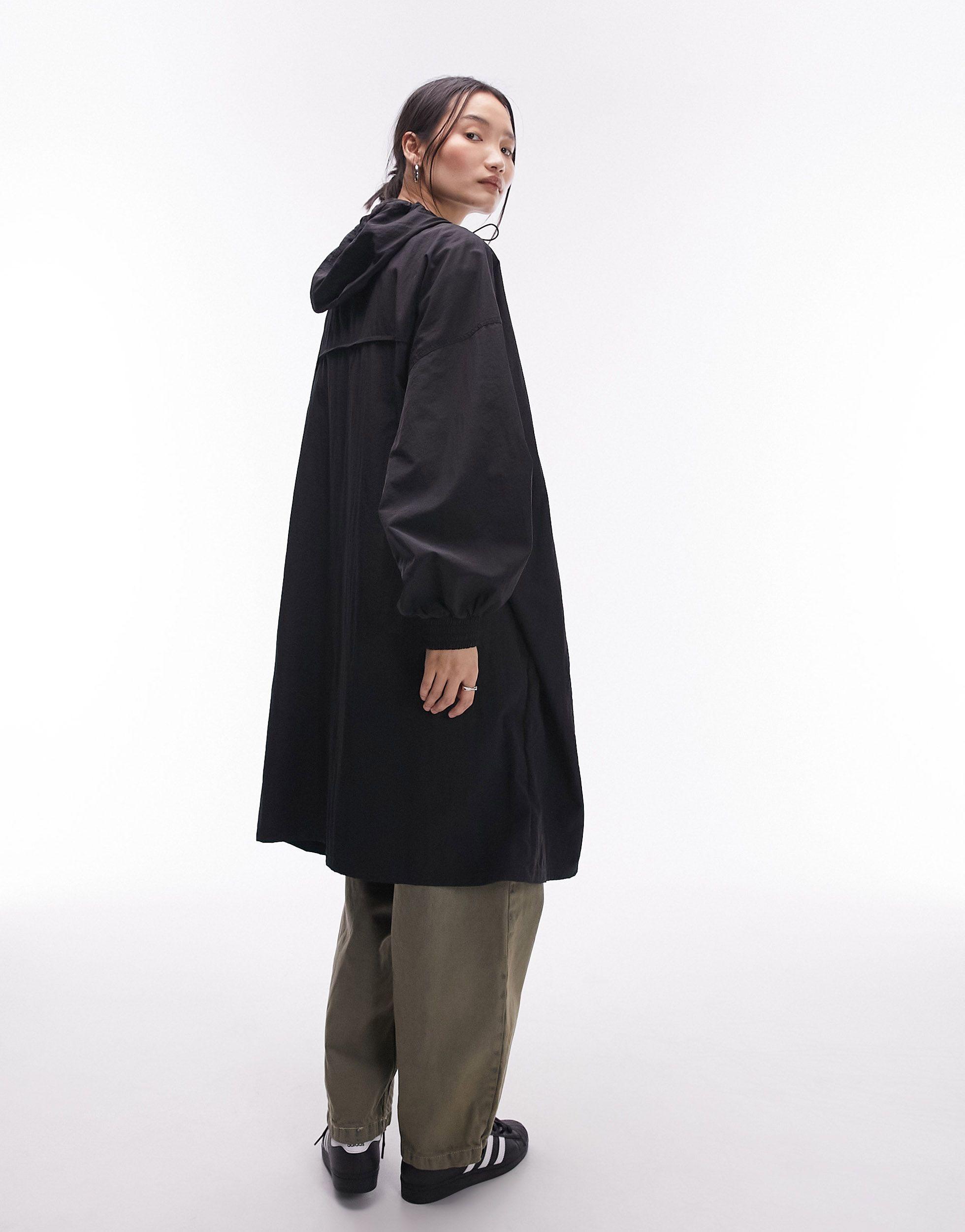 TOPSHOP Pac A Mac Rain Coat in Blue Lyst