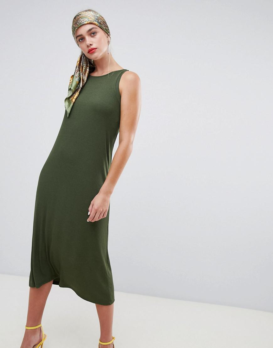 stradivarius midi dress