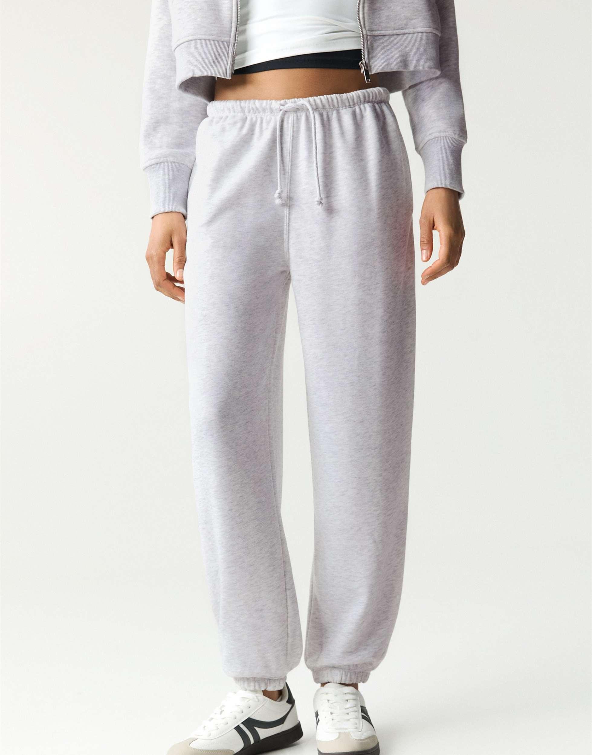 Survêtement Pull And Bear Pantalon Gris Pantalons De Survêtement