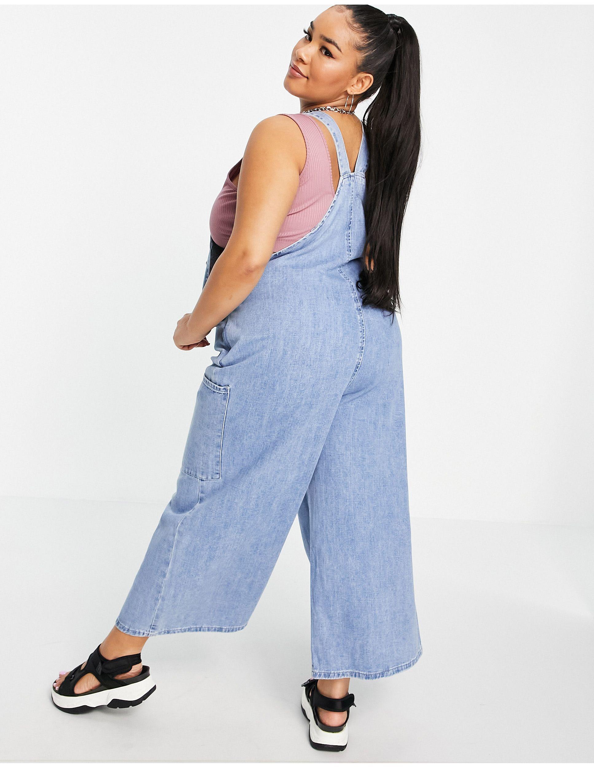 Simply be denim jumpsuit Clearance