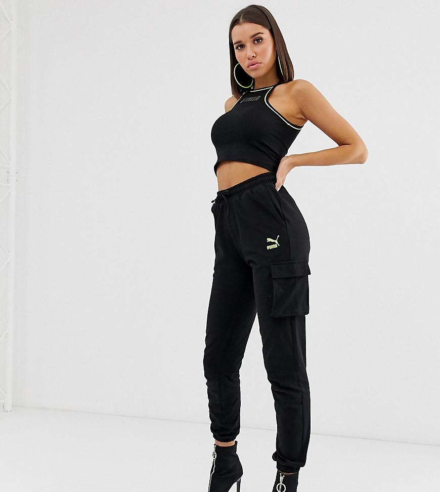 high waisted cargo joggers